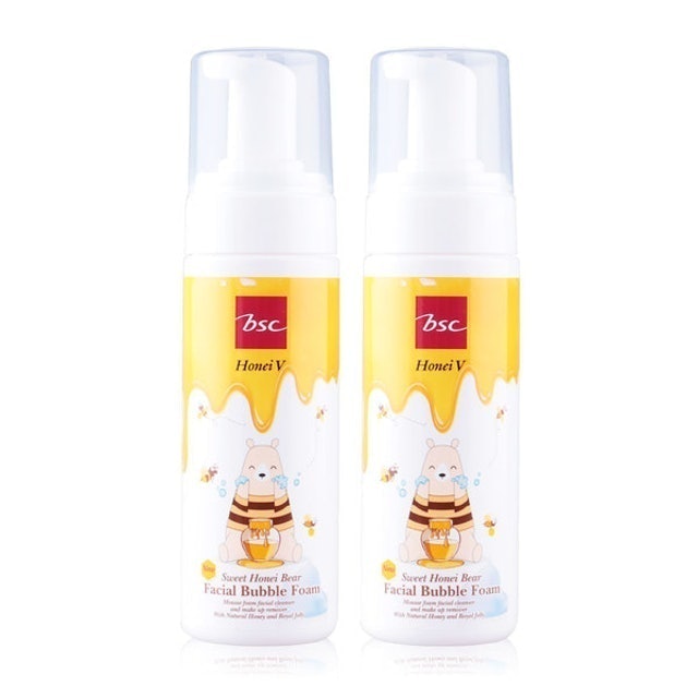 มูสล้างหน้า Honei V Sweet Honei Bear Facial Bubble Foam 1