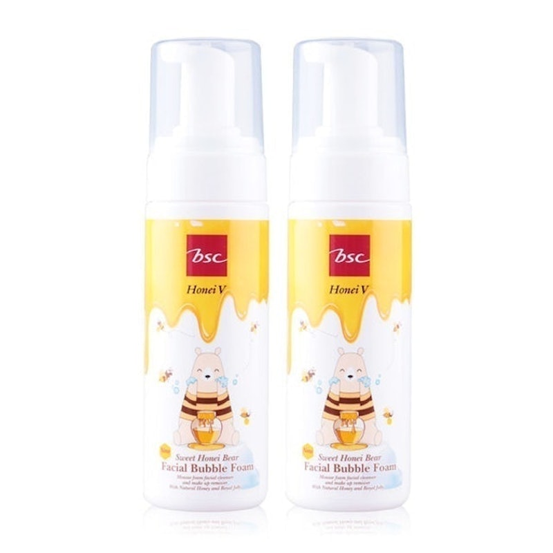มูสล้างหน้า Honei V Sweet Honei Bear Facial Bubble Foam 1