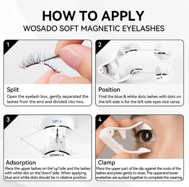 ขนตาปลอมไม่มีกาว Soft Magnetic Eyelashes No.9 Plume Black 3