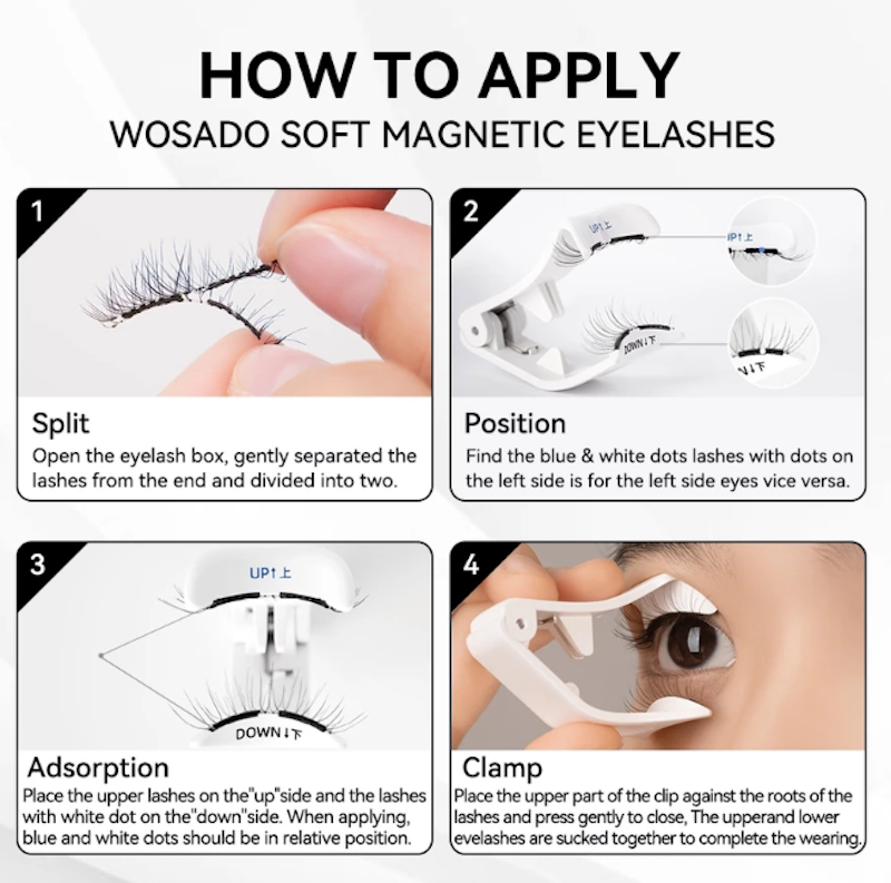 ขนตาปลอมไม่มีกาว Soft Magnetic Eyelashes No.9 Plume Black 3
