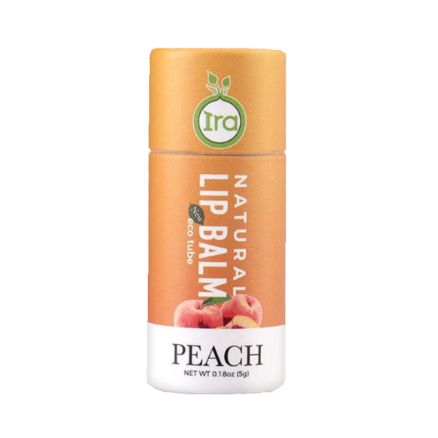 Natural Lip Balm Eco Tube Peach 2