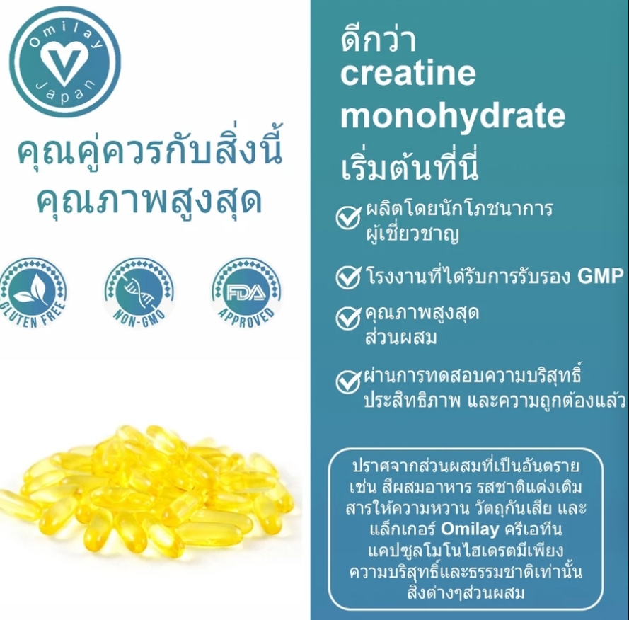 Creatine Monohydrate Capsule Pre Workout Supplement 3