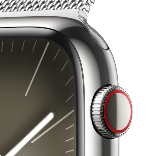 Apple Watch Series 9 GPS + Cellular 45mm Stainless Steel Case With Milanese Loop 3