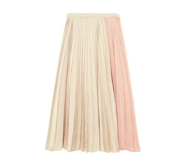 Two Tone Pleated Skirt 1