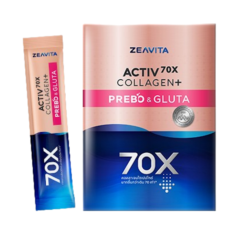 คอลลาเจน กลูต้า&ซิงค์ แม็กซ์ + พรีไบโอติก 2