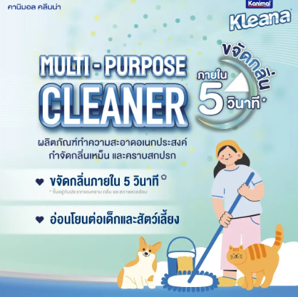 Kleana ผลิตภัณฑ์น้ำยาทําความสะอาดอเนกประสงค์ ชนิดผสมน้ำ 500 ml 2
