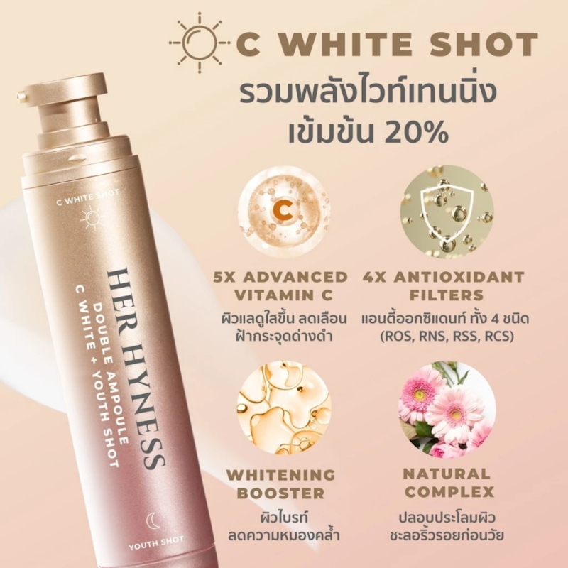 Double Ampoule C White + Youth Shot 3