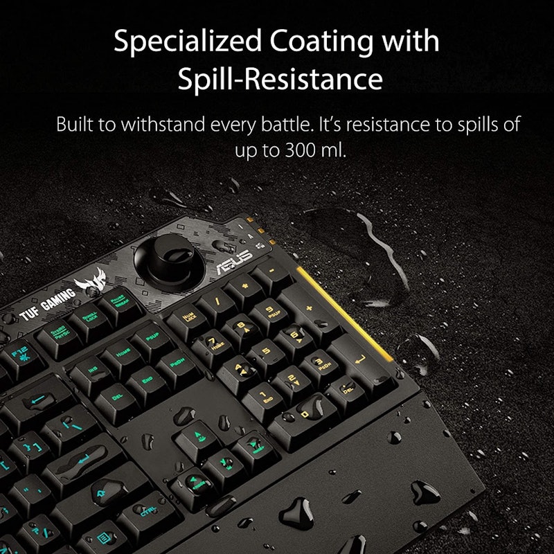 เกมมิ่งคีย์บอร์ด รุ่น TUF Gaming Keyboard K1 3