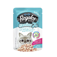 อาหารแมวแก่ Senior 7+ Tuna With Meat In Jelly