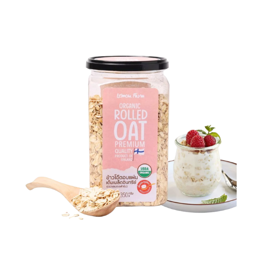 ข้าวโอ๊ตอบ Organic Rolled Oat 1