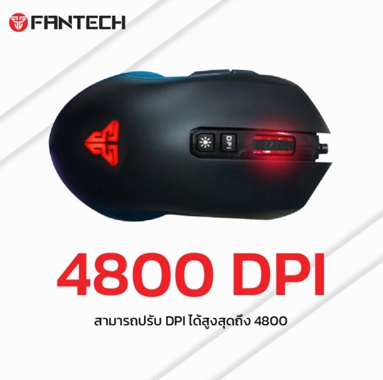 เมาส์เกมมิ่ง รุ่น X5 LITE Optical Macro Key RGB 4