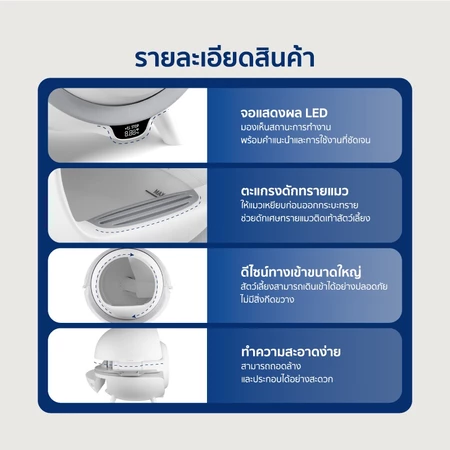 ห้องน้ำแมวอัจฉริยะ Pet Smart Cat Litter Box 3