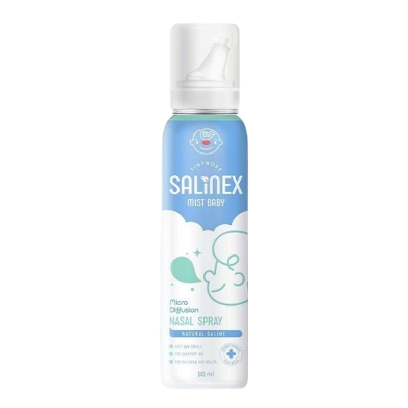สเปรย์น้ำเกลือพ่นจมูกหรือล้างจมูกสำหรับเด็กอ่อน Salinex Mist Baby 1
