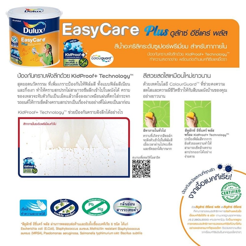 สีน้ำทาภายใน EasyCare Plus Base A 4
