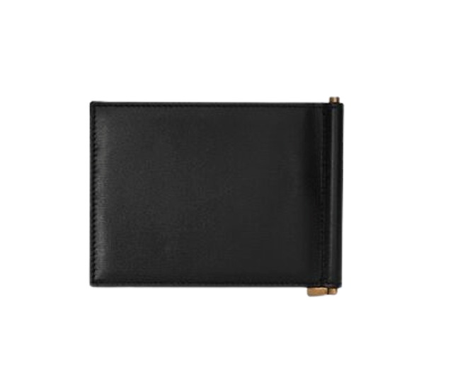 กระเป๋าสตางค์ผู้ชาย แบรนด์เนม รุ่น Tiny Cassandre Bill Clip Wallet In Shiny Leathe 2