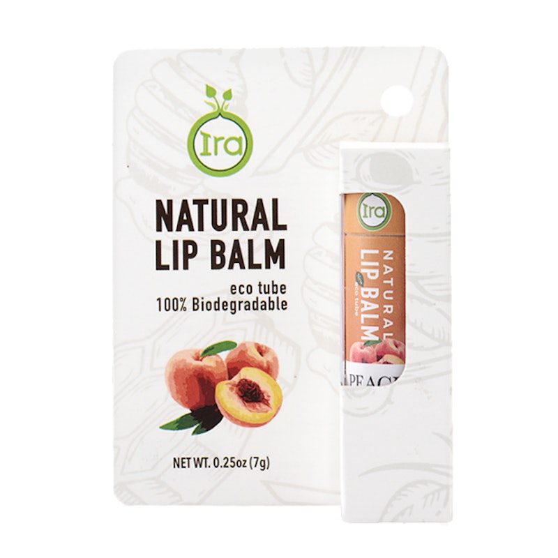 Natural Lip Balm Eco Tube Peach 1