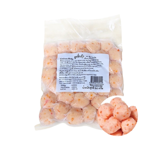 ลูกชิ้นกุ้ง Shrimp Ball (32 - 33 PCS) 1
