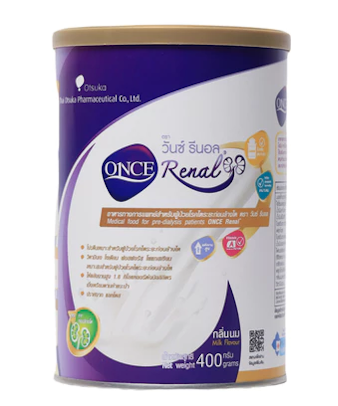 Renal Milk Flavor วันซ์ รีนอล กลิ่นนม อาหารสำหรับผู้ป่วยโรคไตระยะก่อนล้างไต 1