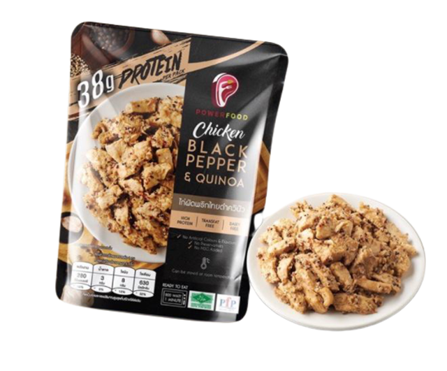 เมนูอาหารเย็นลดความอ้วน Chicken Black Pepper & Quinoa 1
