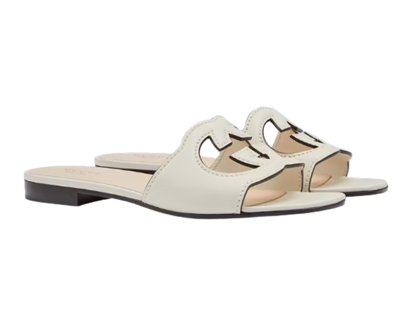 รองเท้าแตะ Gucci ผู้หญิง รุ่น Interlocking G cut-out Slide Sandal 2