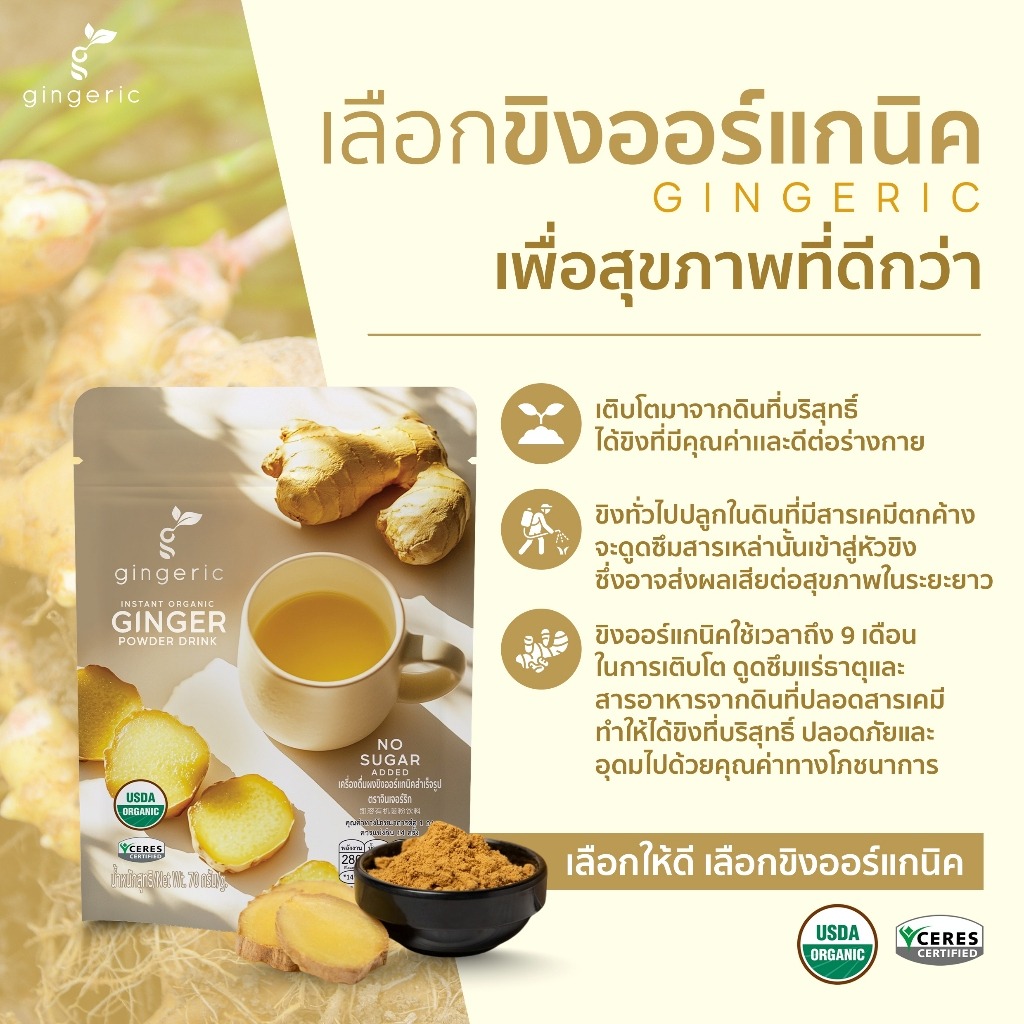 ผงขิงสกัดออร์แก​นิค​ 100% 3