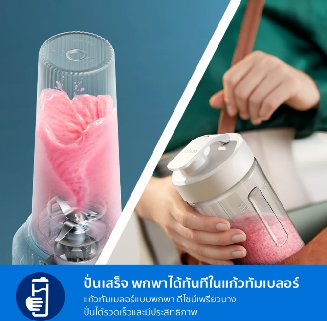 เครื่องปั่นพร้อมแก้วพกพา Blend And Go 2