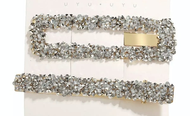 กิ๊บติดผมผสมคริสตัล Rhinestone 1