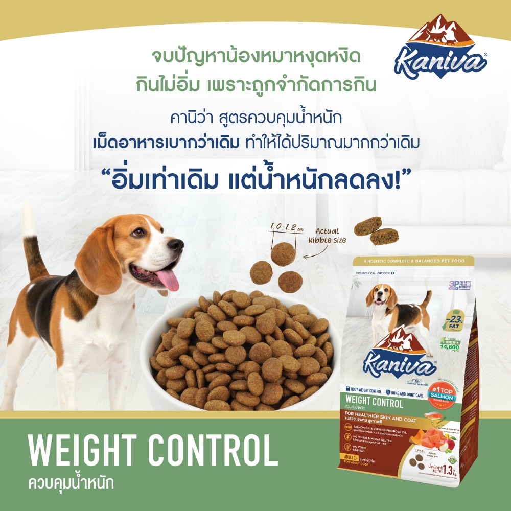 อาหารสุนัข  สูตรควบคุมน้ำหนัก Dog Food Weight Control 2