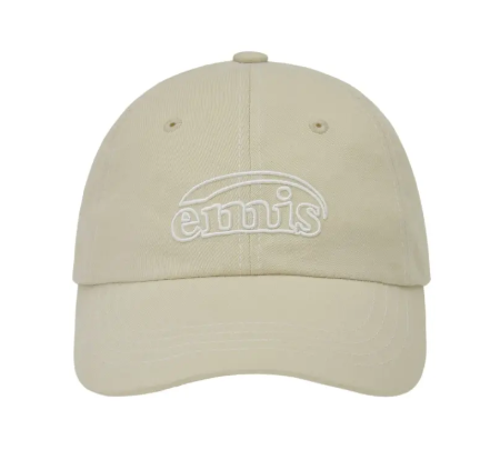 LETTERING LOGO WHITE STITCH BALL CAP 1