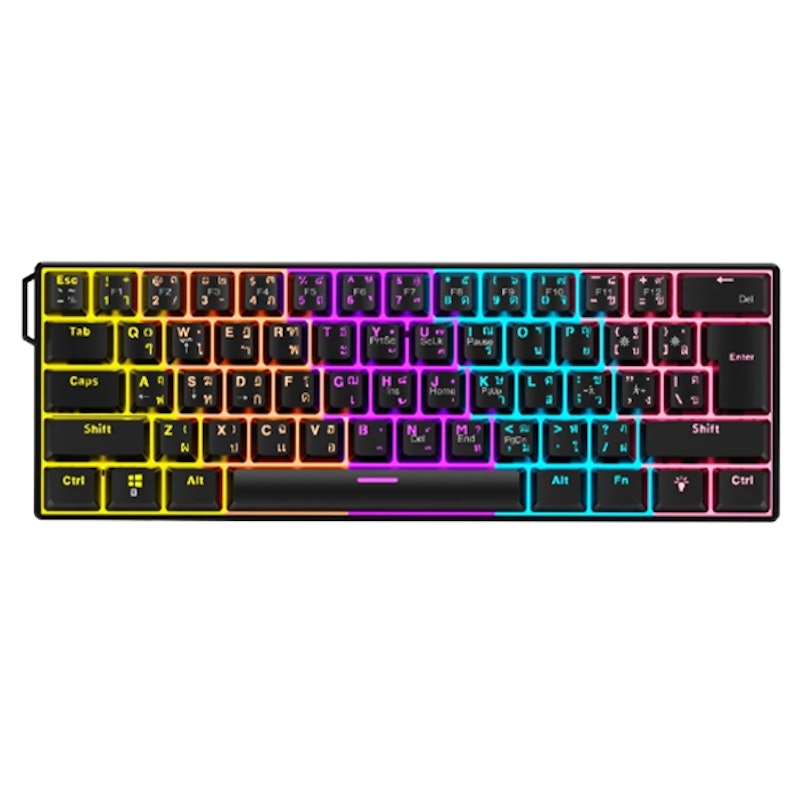 คีย์บอร์ดเกมมิ่ง รุ่น NK61 Wired RGB 1