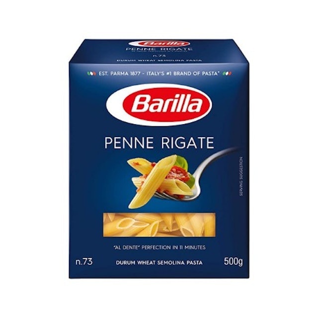 เส้นพาสต้า Barilla ทรงกระบอกตัดเฉียง Penne Pasta 1