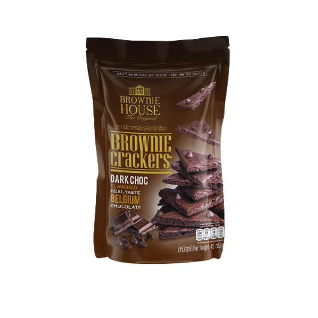 บราวนี่กรอบ Brownie Cracker รส ดาร์ก ช็อกโกแลต 1