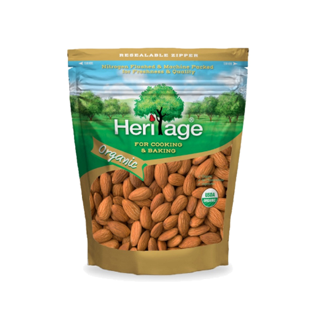 เมล็ดอัลมอนด์ Organic Raw Natural Whole Almonds 1