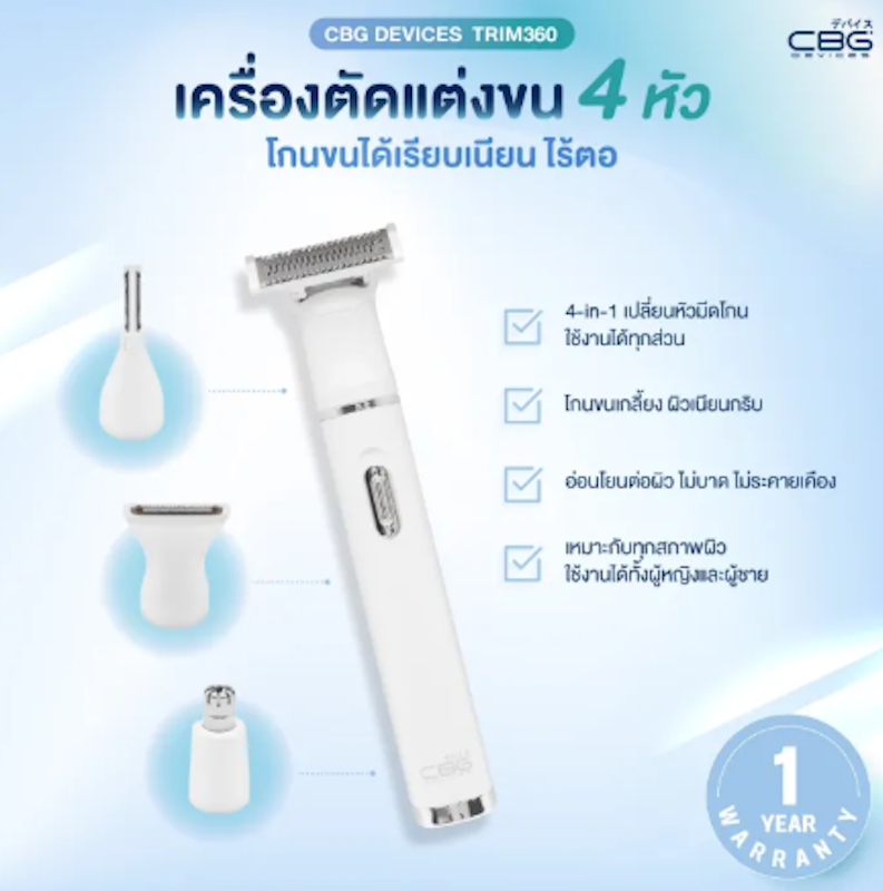 Trim360 เครื่องตัดแต่งขน 2