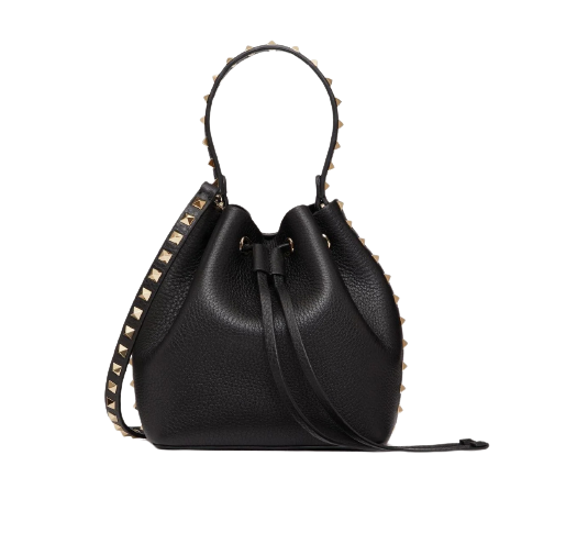 กระเป๋า Valentino รุ่น Rockstud Grainy Calfskin Bucket Bag 2