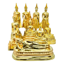 พระพุทธรูป พระประจำวัน ทองเหลือง 3 นิ้ว