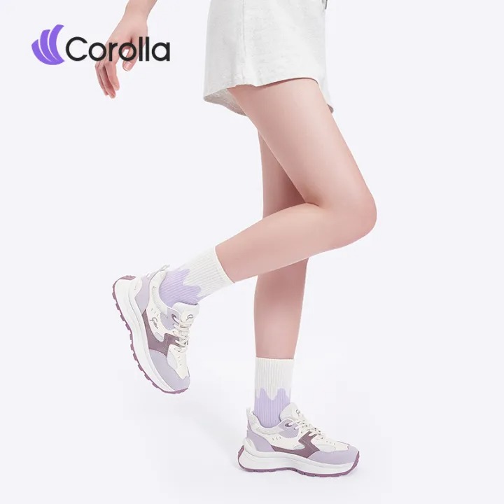  Colorblock Shoes รองเท้าผ้าใบหนังผู้หญิง 3