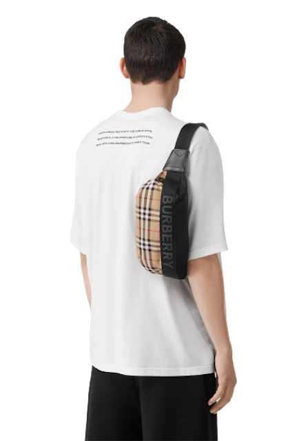 กระเป๋าแบรนด์เนมผู้ชาย รุ่น Vintage Check Nylon Sonny Bum Bag 2
