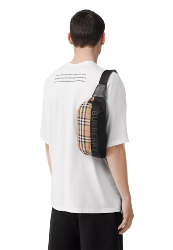 กระเป๋าแบรนด์เนมผู้ชาย รุ่น Vintage Check Nylon Sonny Bum Bag 2