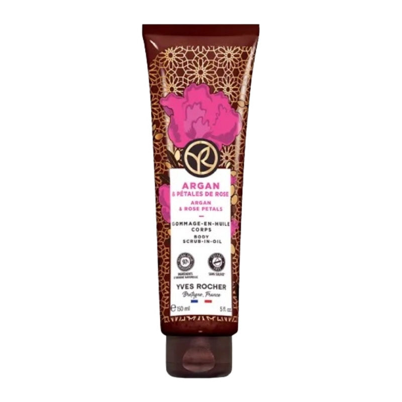 Argan & Rose Petals Body Scrub-In-Oil 1