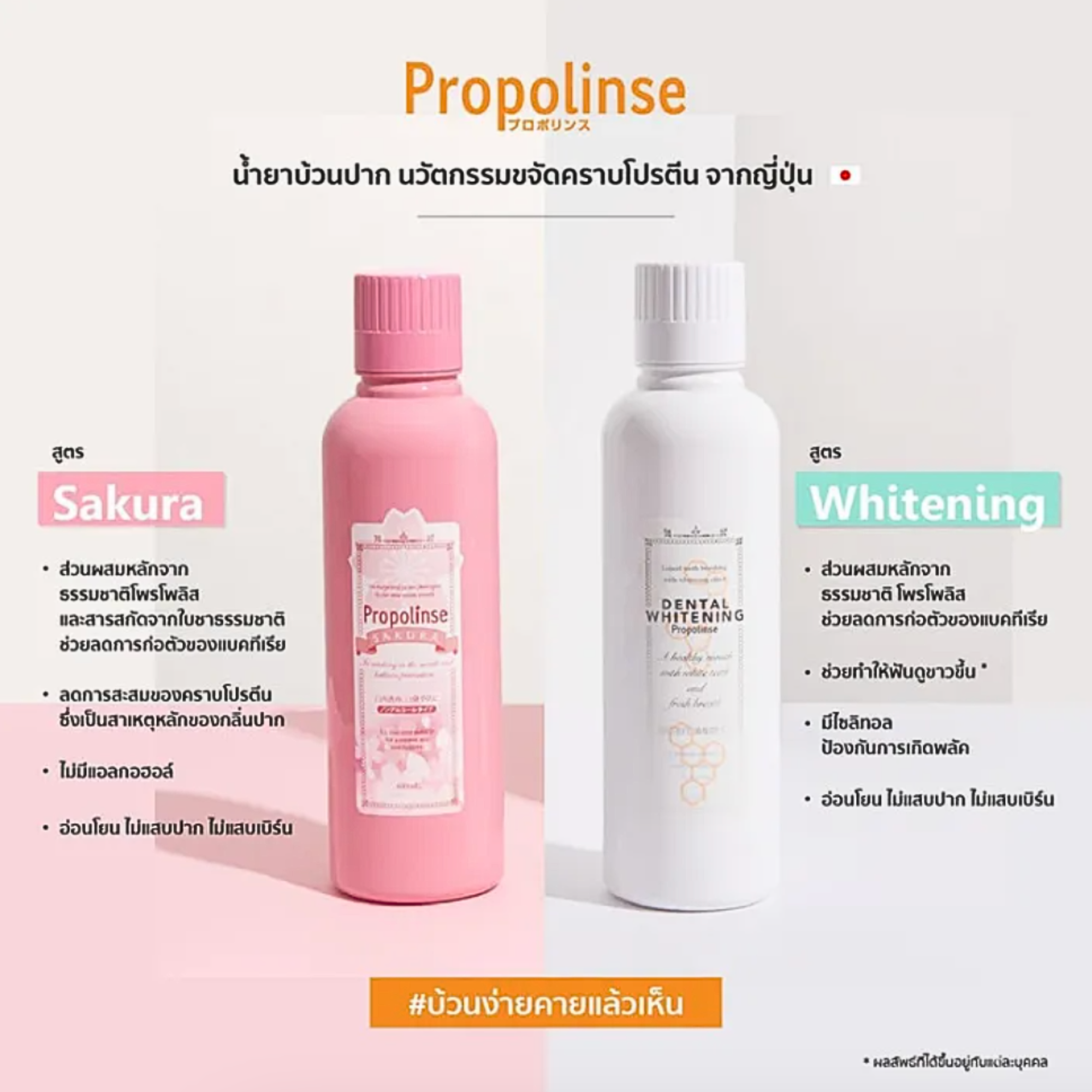 น้ำยาบ้วนปาก Dental Whitening Mouthwash 2
