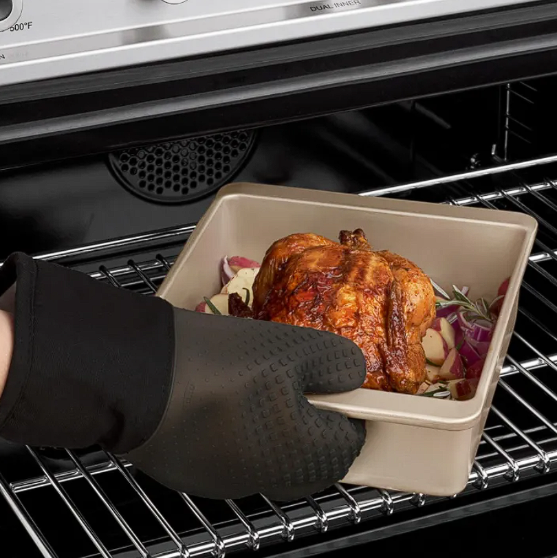 Silicone Oven Mitt - Black 3