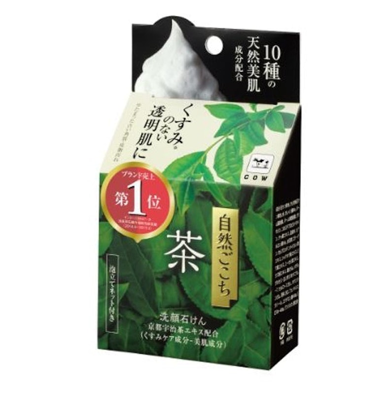Shizen Gokochi Facial Cleansing Soap Green Tea 1