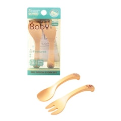 ชุดช้อนส้อมเด็ก Self Training Spoon & Fork Set