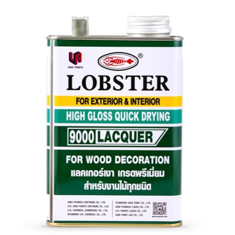 แลคเกอร์ทาไม้ สูตรเงา เบอร์ 9000 ขนาด 1/4 แกลลอน 1