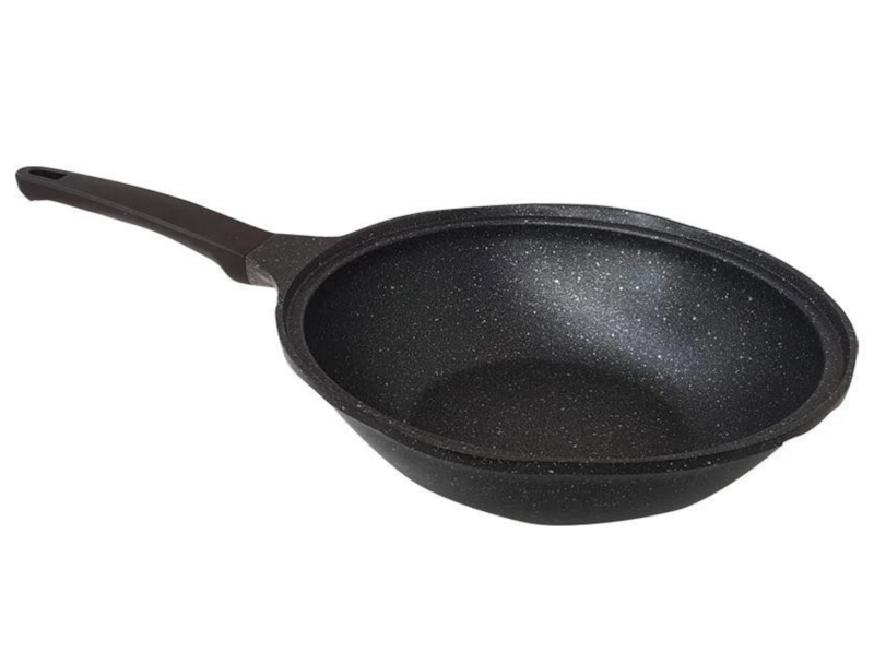 กระทะลายหินอ่อน Premium Marble Stone Deep Fry Pan 1