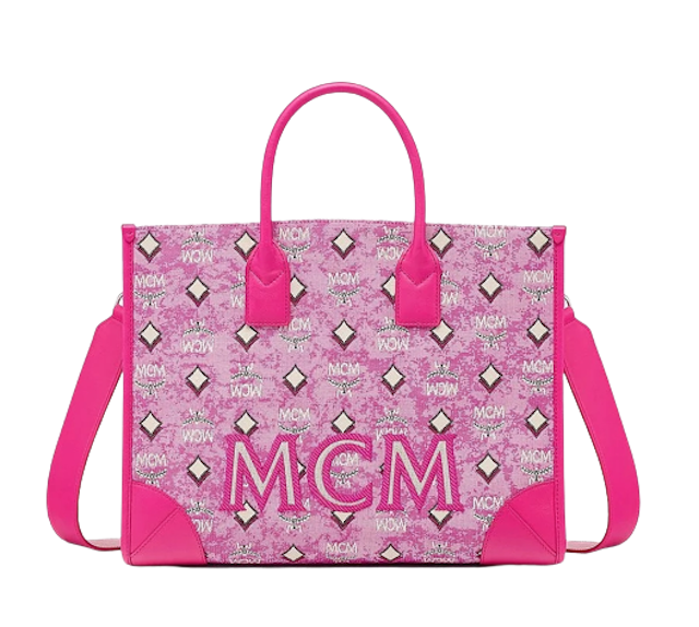 กระเป๋า MCM รุ่น München Tote in Vintage Monogram Jacquard 1