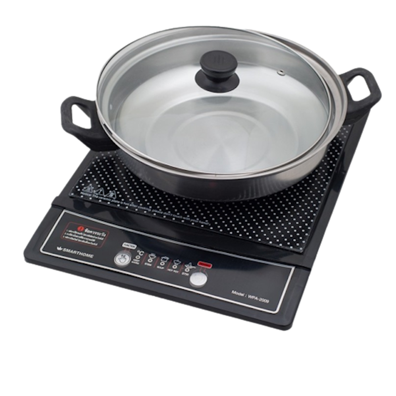 เตาแม่เหล็กไฟฟ้า 1200W พร้อมหม้อและฝาแก้ว 1
