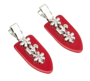 Metal Floret Bangs Clip 1