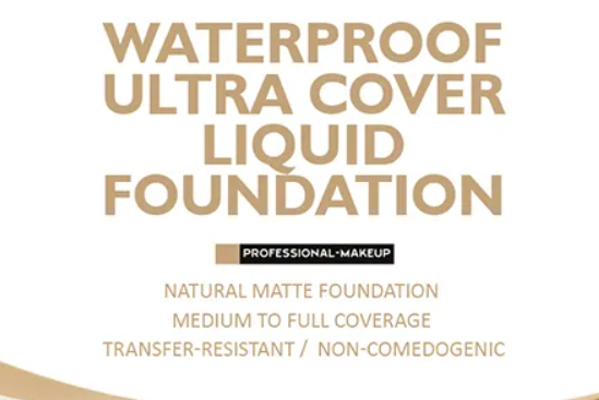 Waterproof Ultra Cover Liquid Foundation 3